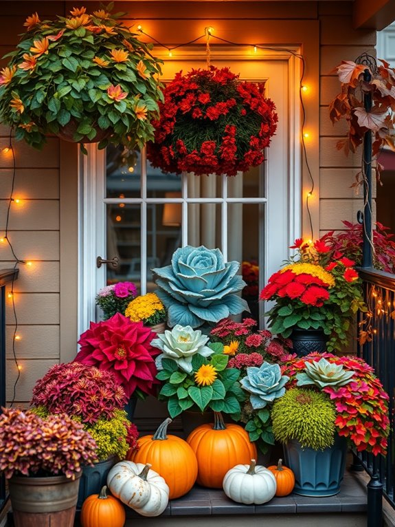 vibrant seasonal fall plants