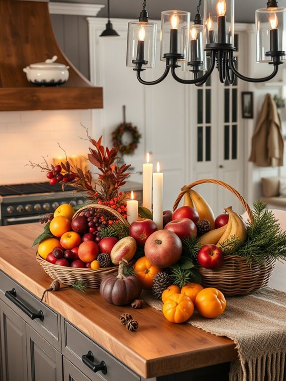 vibrant seasonal fruit display