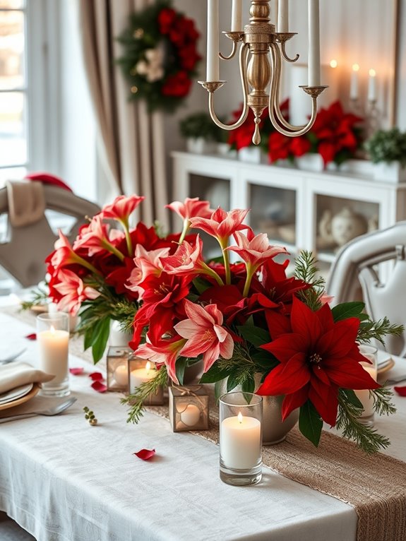 vibrant winter flower arrangements