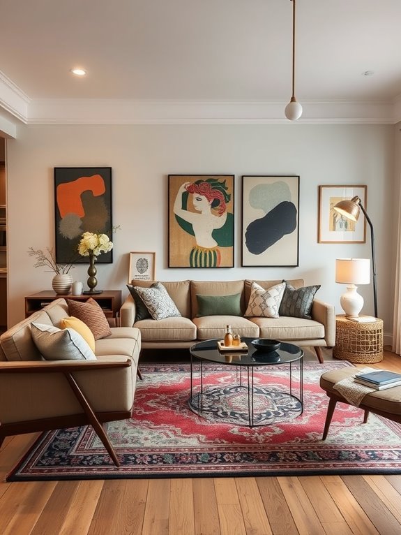 vintage modern decor fusion