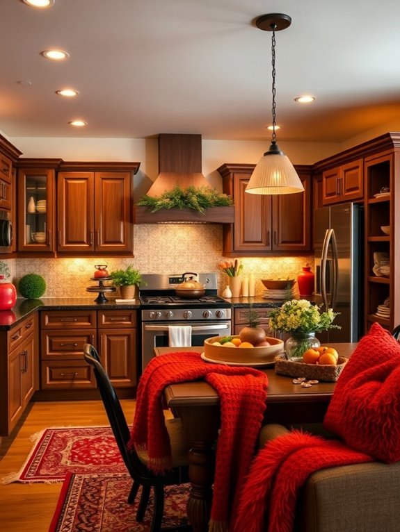 warm cozy kitchen decor