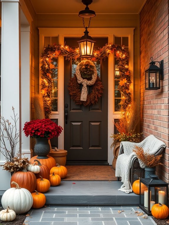 warm inviting entryway decor
