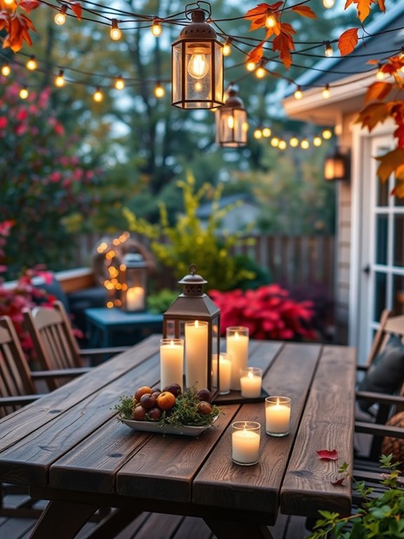 warm inviting fall atmosphere