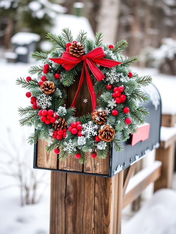 whimsical winter wreath creation