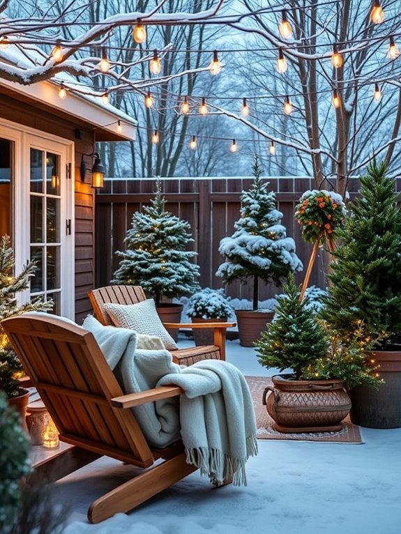 winter backyard decor ideas