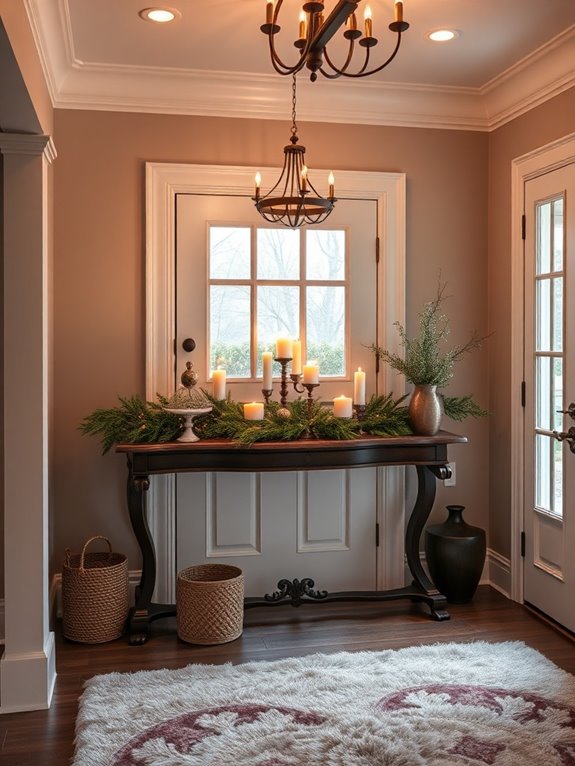 winter entryway decoration ideas