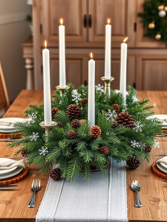 winter kitchen centerpiece ideas