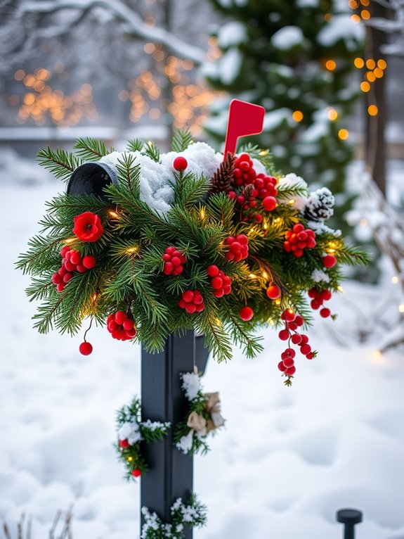 winter mailbox decoration ideas