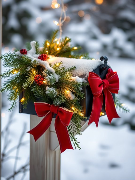 winter mailbox decoration ideas