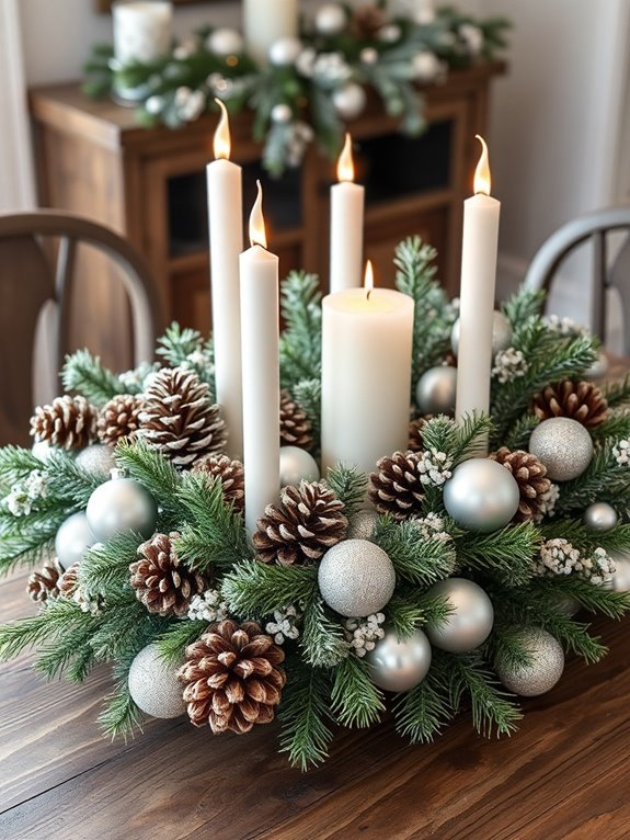 winter wonderland centerpiece creation
