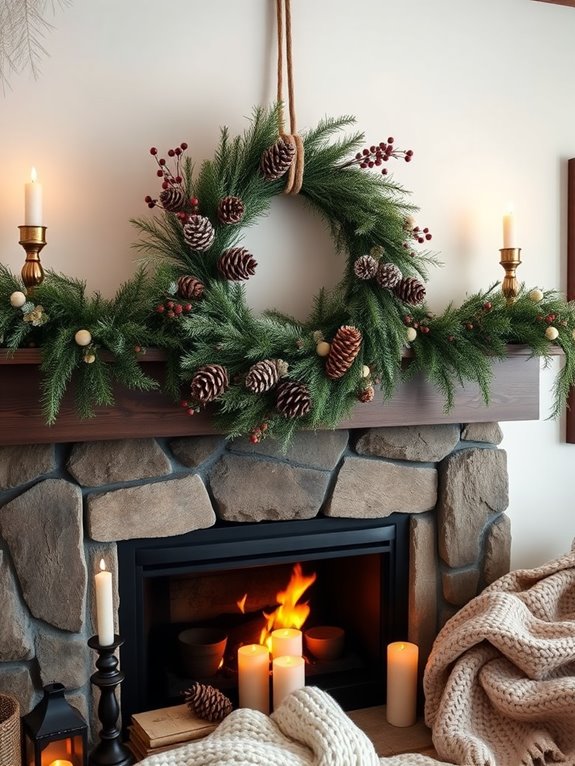 winter wreath for decor